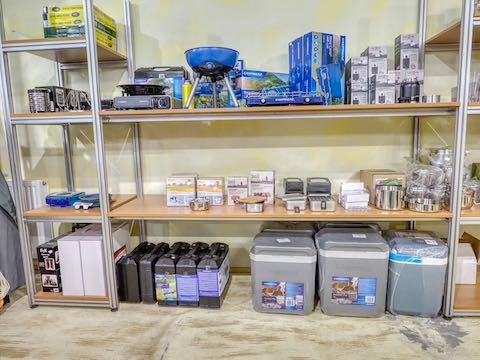 Gaskocher und Kühlboxen