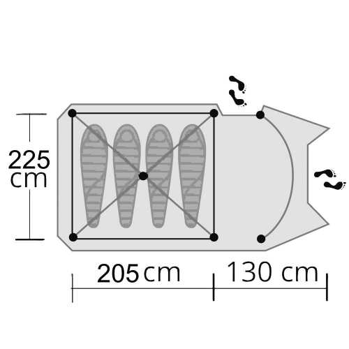 Campingzelt Origin Outdoors Hyggelig 4
