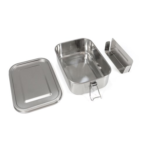 Brotdose aus Edelstahl