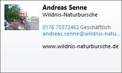 Andreasa Senne Wildnis-Naturbursche